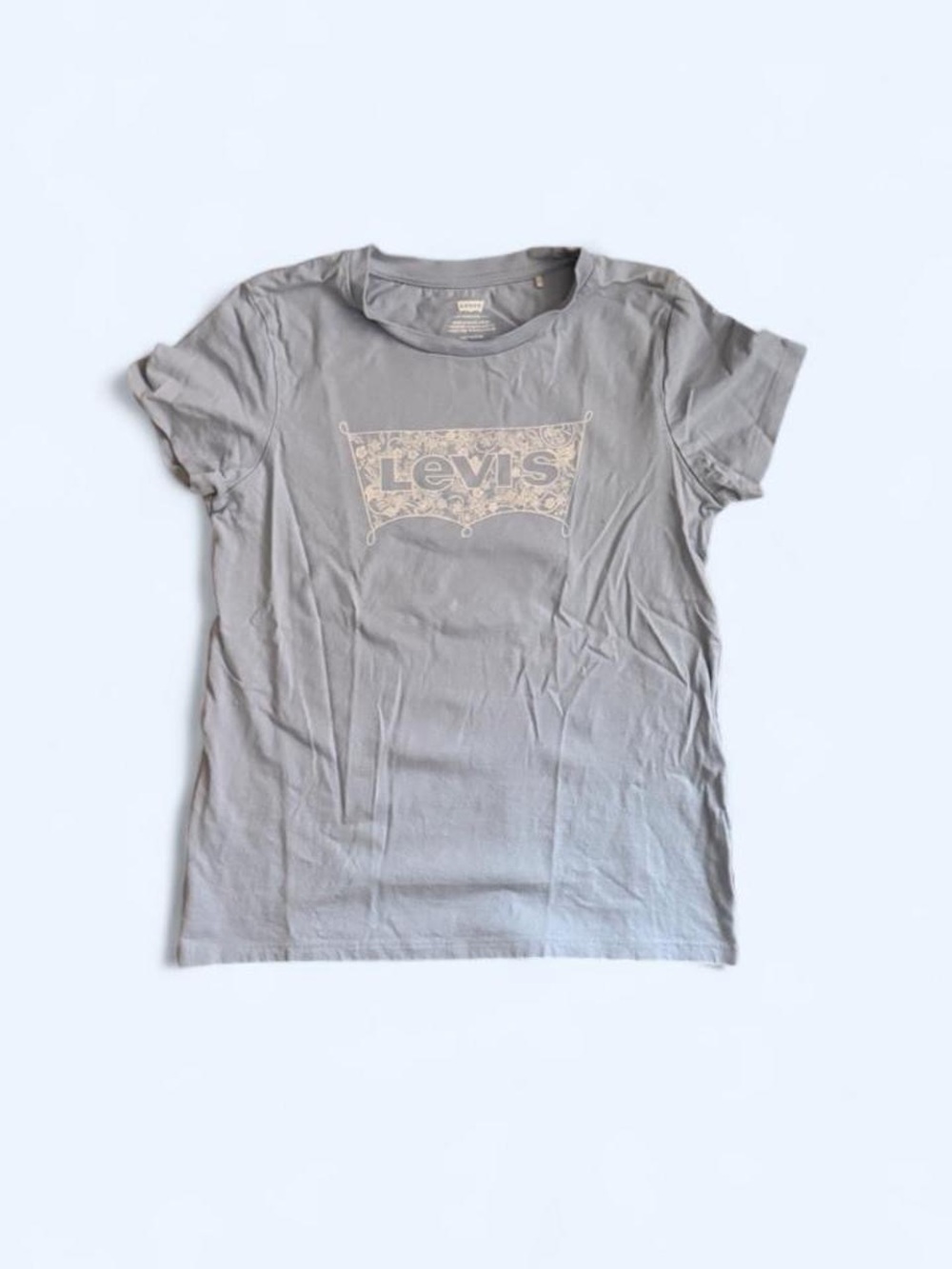 Levi's Women's Gray Short-Sleeve Graphic Logo Tee